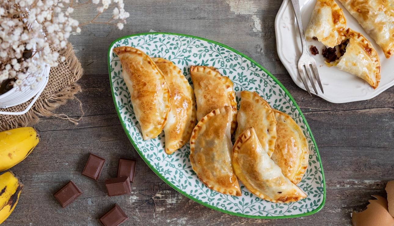 empanadillas dulces de choco y platano