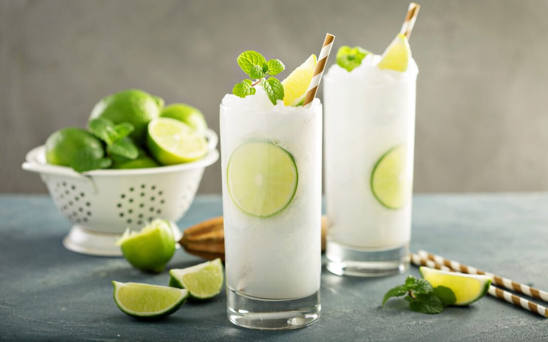 Limonada frozen con lima Tahití